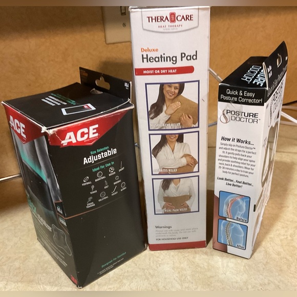 Ace back stab., Seen on TV posture &TheraCare heating pad triple bundle set . - Picture 3 of 7